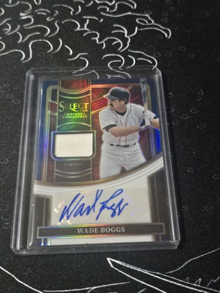2023 Panini Select - Select Swatches Signatures Wade Boggs #SSS-WB Blue /49 - Image 1 of 1