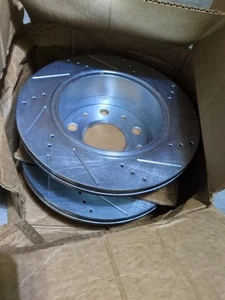 PowerStop AR8395XPR Drilled & Slotted Brake Rotor Pair – Left & Right Zinc Plate - Bild 1 von 4