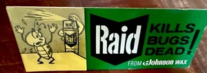 1960'S RAID KILLS BUGS DEAD! JOHNSON WAX VARI-VUE MOTION ANIMATION DISPLAY - Bild 1 von 12