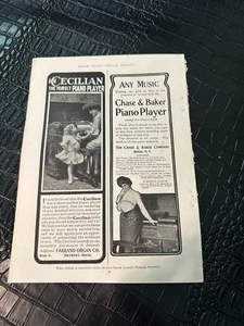 ANUNCIO REVISTA PRINCIPIOS DE 1900 #A6-105 PIANO JUGADOR CECILIANO - Imagen 1 de 1