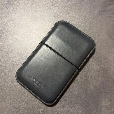 Tarjetero George Jensen George Cuero Gris Bronce Estado Foto 1 de 4