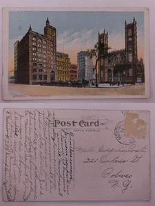 Montreal Place d'Armes Postcard 1900s - Picture 1 of 1