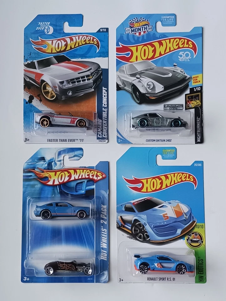 Lote de 5 Hot Wheels Zamac Custom Datsun 240Z 2007-18 + 3 Error Coches Ruedas Problemas Foto 1 de 4