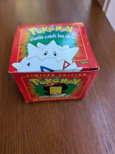 NOS Vintage Pokemon TOGEPI 23K Gold Plated Trading Card 1999 Burger King Sealed - Picture 1 of 8