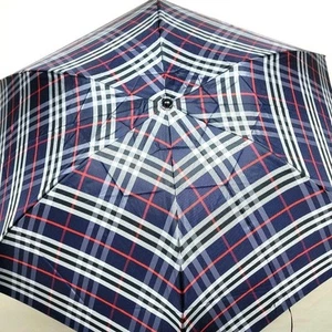 Burberrys Taschenschirm Nova Check Navy 1990er Authentic - Bild 1 von 24