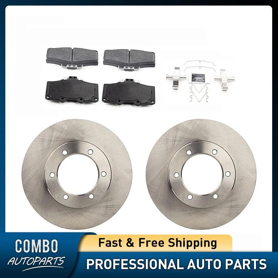 Conjunto de pastilhas de freio a disco dianteiro Magma rotor de freio a disco compatível com Toyota Hilux 2004-2009 - Imagem 1 de 4