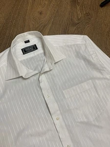 Vintage Men's White Striped Shirt Versace ClassicV2 size 42/176 - Picture 1 of 9