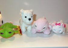 Stuffed Animal Lots Of 4, Frog Puppy Rabbit And Kitten￼ Preowned.