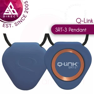 Colgante acrílico triángulo Q-Link SRT-3│Sistema de energía personal│Impermeable│Azul EXU - Imagen 1 de 5