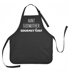 Delantal de tía, madrina, chef gourmet, regalo de madrina, regalo de chef gourmet - Imagen 1 de 4