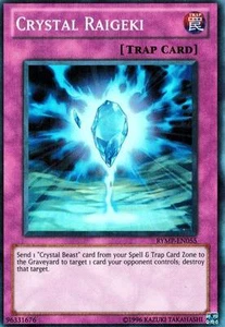 Crystal Raigeki X 3 RYMP-EN055 SUPER HOLO Yugioh - Picture 1 of 1