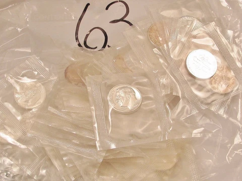 1963   Dime  Proof   Roll  "Mint Cello"  50 coins "614" Cover