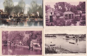 Lot de 4 cartes postales anciennes postcards ORLEANS bords de Loire - Imagen 1 de 1