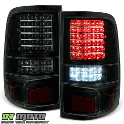 Black Smoke 2004-2008 Ford F150 LOBO Pickup Full LED Tail Lights Brake Lamps Set - Image 1 of 4