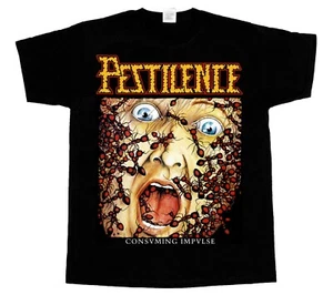 Pestilence Consuming Impulse Short - Long sleeve new black T-SHIRT 345XL - Picture 1 of 3