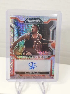 2022 Panini Prizm Picks Draft Savion Flagg RC Penmanship Mojo Auto /25 - Picture 1 of 3