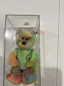 Peace Beanie baby in plastic case multicolor preowned - Picture 1 of 8