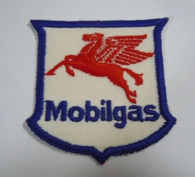  MOBILGAS w/Pegasus Embroidered Iron-On Uniform-Jacket Patch 3" - Image 1 of 2