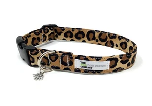 Collar ajustable para perro con estampado de leopardo - Imagen 1 de 5