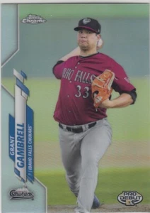 Topps Chrome Pro 2020 debut Grant Gambrell refractor primer novato #76 Royals 91/99 - Imagen 1 de 1