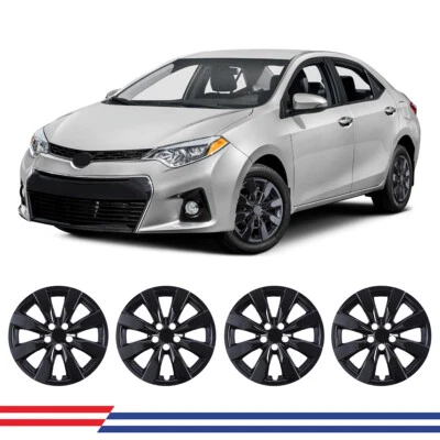 Juego de 4 cubiertas de rueda para Toyota Corolla 2014-2016 tapacubos a presión llanta completa de 16" Foto 1 de 4