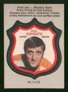 Escudos de jugador Phil Esposito 1972-73 O-pee-chee 72-73 #2 en muy buen estado+ 97323 - Imagen 1 de 2