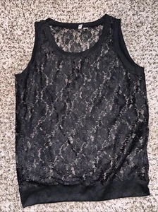 Frenchi lace tank top size medium elegant floral - Picture 1 of 7