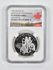 1990 PF70 Kanadyjski srebrny dolar 1 dolar Henry Kelsey Tysiąclecie NGC