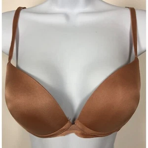 Adore Me Womens Bra Size 34C Beige Push Up Wireless Back Close Adjustable Straps - Picture 1 of 13