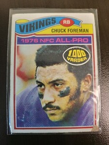 1977 Topps Chuck Foreman RC card #500
