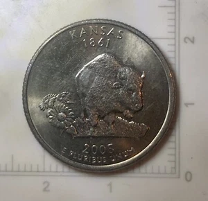 2000 P Kansas State Quarter Die Cracks & Die Chip “noise” Error - Picture 1 of 6