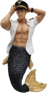 DECEMBER DIAMONDS Mr. Friendly Skies Merman Pilot Ornament - Picture 1 of 3