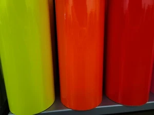Gloss Neon Fluorescent Die Cutting Craft Sign Vinyl Adhesive Decal Sticker Roll - Picture 1 of 2