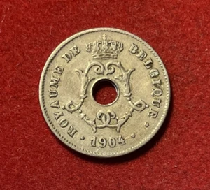 Belgium 10 Centimes 1904 Copper-Nickel Coin KM#52 T6100 - Picture 1 of 2