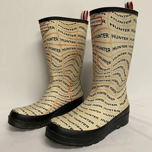 Bota de Juego HUNTER Mujer Alta Sonic Logo Estampado Talla UK 6 - Imagen 1 de 10