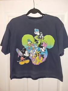 Disney Vintage Mickey Unlimited Jerry Leigh 0876 Cropped Top Medium - Picture 1 of 7