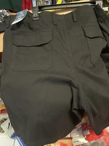 GEORGE SHORTS SIZE 36 WAIST BLACK FABRIC 10 In NEW - Picture 1 of 2