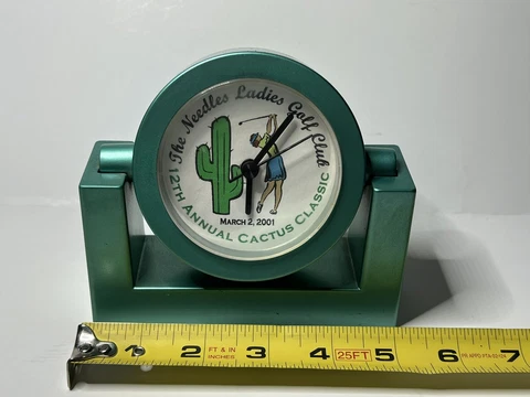 Vintage Clock Women Golf 2001 Needles, CA Cactus Classic Cover