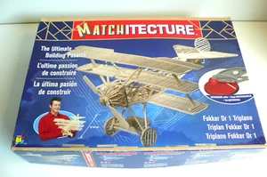 MATCHITECTURE MAQUETTE DE FOKKER Dr1 TRIPLANE TRÈS BON ÉTAT ANNÉES 60 - Imagen 1 de 6