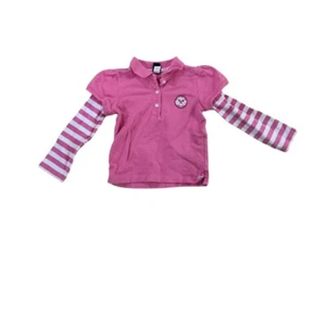 Baby Gap Girls Pink Polo Shirt Layered Long Sleeve Tennis Top - Picture 1 of 3
