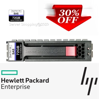 HP 395924-002 72-GB 10K RPM SAS 3Gbps 2.5" Single Port HDD DG072A9BB7 375861-B21 - Image 1 of 2