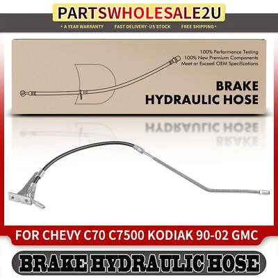 Manguera hidráulica de freno de pasajero trasero para Chevrolet C70 C7500 Kodiak GMC B7 P6500 Foto 1 de 4