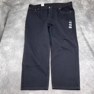 Levis 550 Jeans Men 48W x 30L BT Black Relaxed Taper Leg High Rise Cotton NWT - Picture 1 of 14