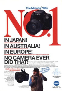 Minolta 1995: n.1 Giappone Australia Europa Pubblicità Stampa Vintage - Foto 1 di 1