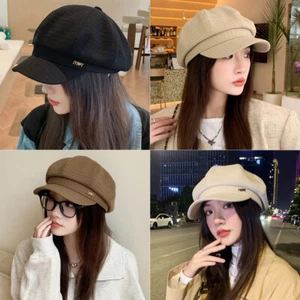 Fashion Women Newsboy Caps Cabbie Gatsby Hat Ladies Visor Beret Hat Pageboy Cap - Picture 1 of 16