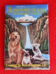DISNEY ~ HOMEWARD BOUND The Incredible Journey ~ 1993 Vintage Promo Pin Button - Picture 1 of 2