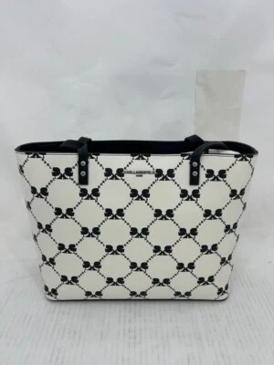 Bolso de mano Karl Lagerfeld Paris Maybelle, negro/blanco Foto 1 de 3