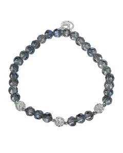 Lovely Ladies / Girls Bracelet With Genuine Crystal 925 Sterling silver 6in - Picture 1 of 2