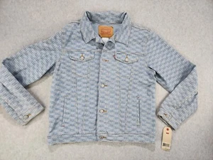 Levi Strauss Youth Blue Denim Logo Button Jacket Girls Sz 12-13 Yrs Womens Small - Picture 1 of 13