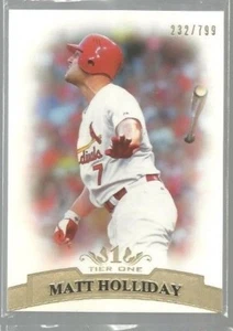  2011 Topps Tier One #17 Matt Holliday 232/799 (ref38556) - Picture 1 of 1